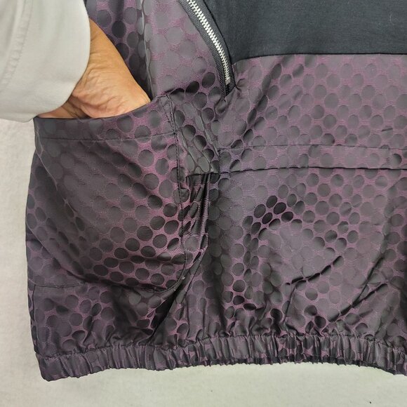 Sun Kim Oversized XS Black Burgundy Polka Dot Tunic Dress Modal Blend USA New - Picture 6 of 11